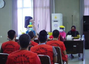 Sebelum Dipindah ke Lapas, 29 Tahanan Kejari Bontang Jalani Rapid Test
