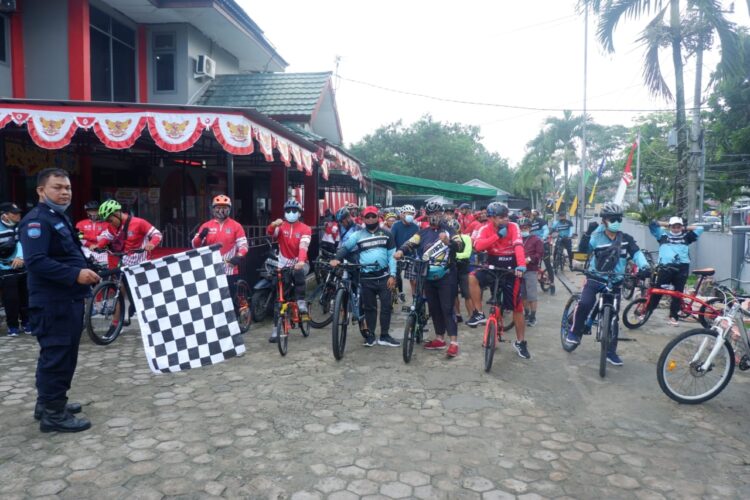 Rutan Samarinda Berserta Upt Pemasyarakatan Kaltim Gelar Gowes