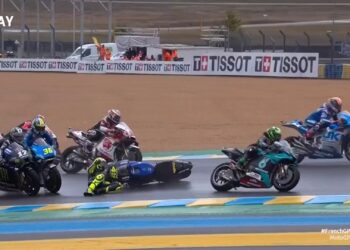 Baru Star, Rossi Crash di Tikungan 3 GP Prancis