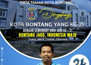 Perumda Tirta Taman Mengucapkan Dirgahayu ke-21 Kota Bontang