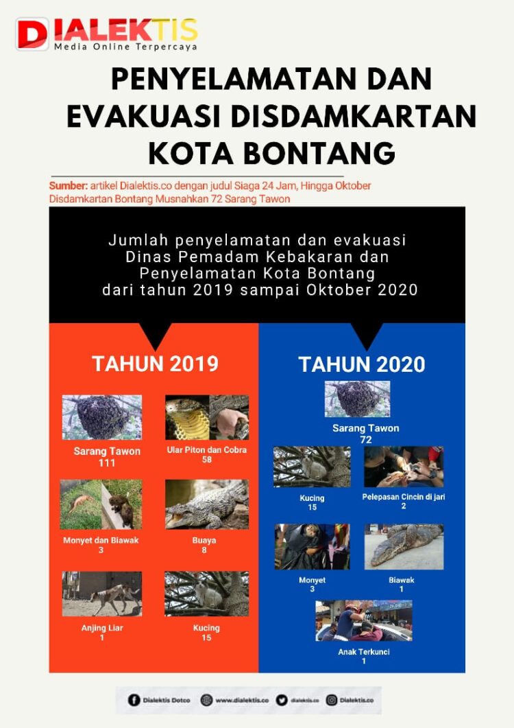 Infografis: Data Penyelamatan dan Evakuasi Disdamkartan Bontang