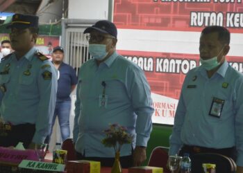 Kunjungi Rutan Samarinda, Kakanwil Kemenkumham Kaltim Ingatkan Nilai Integritas