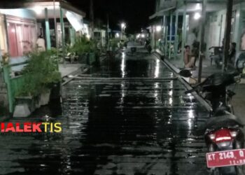 Breaking News: Air Laut Pasang, 5 RT di Bontang Kuala Terancam Terendam