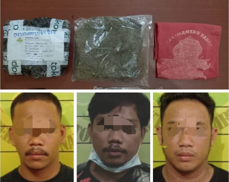 Terima Paket 235,400 Gram Ganja, Tiga Pemuda Kanaan Ditangkap
