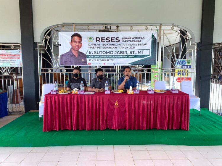 Sutomo Reses di Desa Labanan Makmur, Warga Usulkan Pembangunan Rumah Sakit