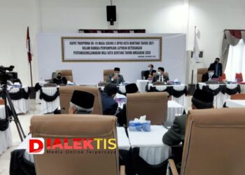 DPRD Bontang Gelar Paripurna Penyampaian LKPJ Wali Kota TA 2020