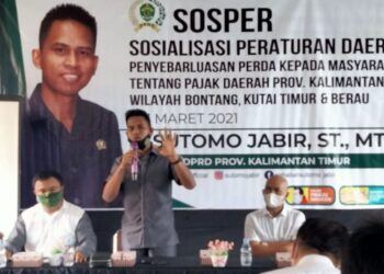 Dorong Pemahaman Pajak, Sutomo Jabir Gelar Sosialisasi Perda Pajak Daerah