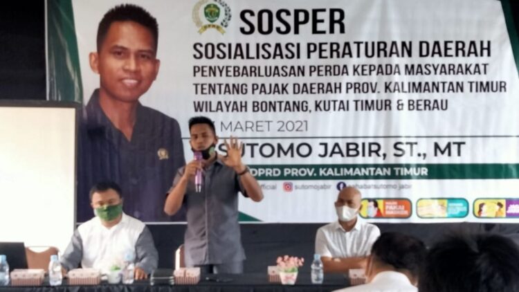 Dorong Pemahaman Pajak, Sutomo Jabir Gelar Sosialisasi Perda Pajak Daerah
