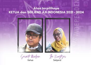 Duet Sasmito-Ika Resmi Pimpin AJI Indonesia