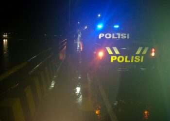 Masih Perbaikan, Jembatan Dondang Kembali Ditabrak Tongkang