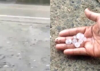 Hujan Es di Long Ikis, Atap Seperti Dilempari Kelereng