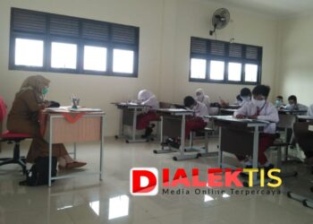 Simulasi PTM SD di Bontang, Pelajar Semangat Masuk Sekolah 2 Jam