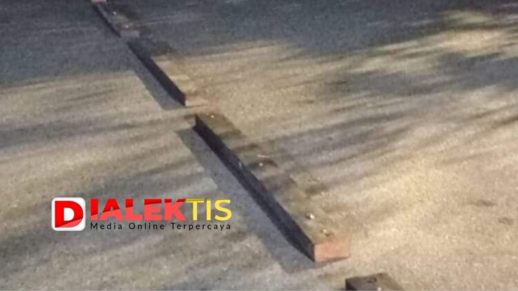 Viral, Polisi Tidur Dadakan dari Kayu di Berbas, Kadishub: Jangan Asal Pasang