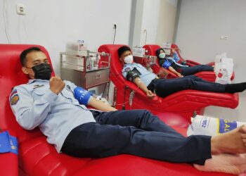 Petugas Rutan Penuhi PMI Kota Samarinda