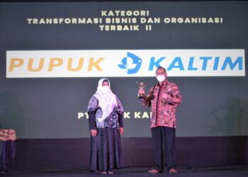 Pupuk Kaltim Raih Terbaik 2 Anugerah BUMN 2021 Kategori Transformasi Bisnis dan Organisasi