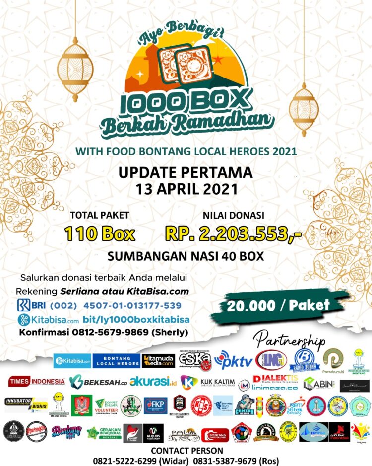 Ayo Berbagi Melalui Gerakan 1000 Box Berkah Ramadhan