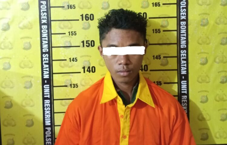 Bagong Tak Berkutik saat Dijemput Usai Palak Pelajar di Tanjung Laut Indah