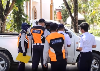 Dishub Bontang Gelar Razia, Puluhan Angkutan Barang Terjaring