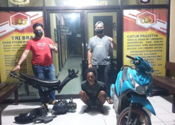 Gasak Motor di Kebun Karet Marangkayu, Hasil Curian Dijual Pretelan