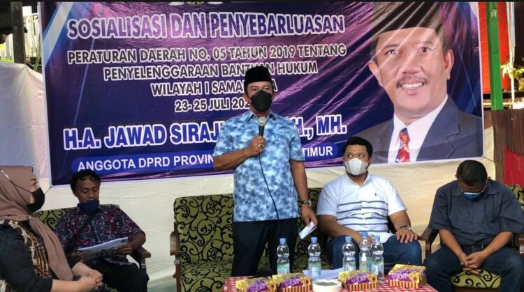 Jawad Sirajuddin Sosialisasikan Perda Penyelenggaraan Bantuan Hukum