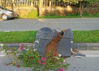 Pot Bunga di eks Jalan Flores Dirusak Orang Tak Dikenal, Perkimtan Lapor Polisi