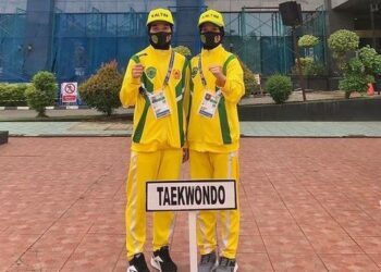 Kakak Beradik Asal Lok Tuan Siap Rebut Mendali di Cabor Taekwondo PON Papua