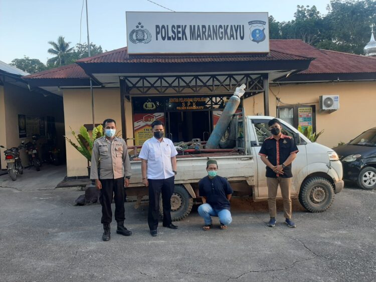 Sopir Pengangkut Sawit Nekat Ambil Besi Pengaman Sumur Pertamina