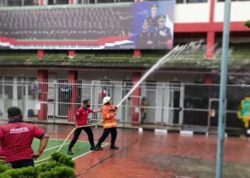 Pegawai Rutan Kelas II A Samarinda Dibekali Mitigasi Bencana Kebakaran