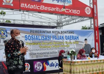 Sosialisasi Pajak Daerah, Bapenda Ajak Pedagang Ikut Bangun Bontang