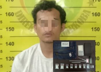 Kantongi Dua Paket Sabu, Warga Guntung Diciduk Saat Tunggu Pembeli