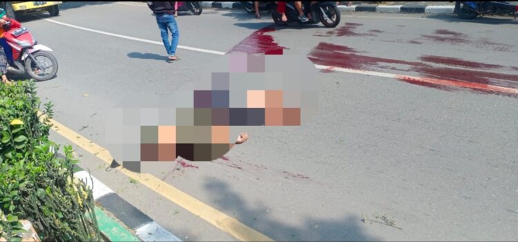 Kecelakaan di Jalan Bhayangkara, Pengendara Tanpa Identitas Tewas di Tempat