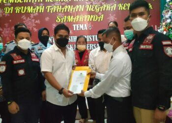 Sembilan WBP Rutan Kelas II A Samarinda Terima Remisi Natal
