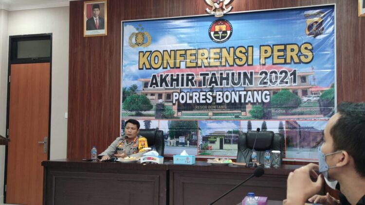 Peredaran Sabu Masih Mendominasi Kasus Pidana Selama 2021 di Bontang