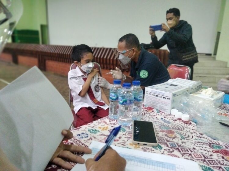Vaksinasi Covid-19 Anak Usia 6-11 Tahun di Bontang Resmi Dimulai