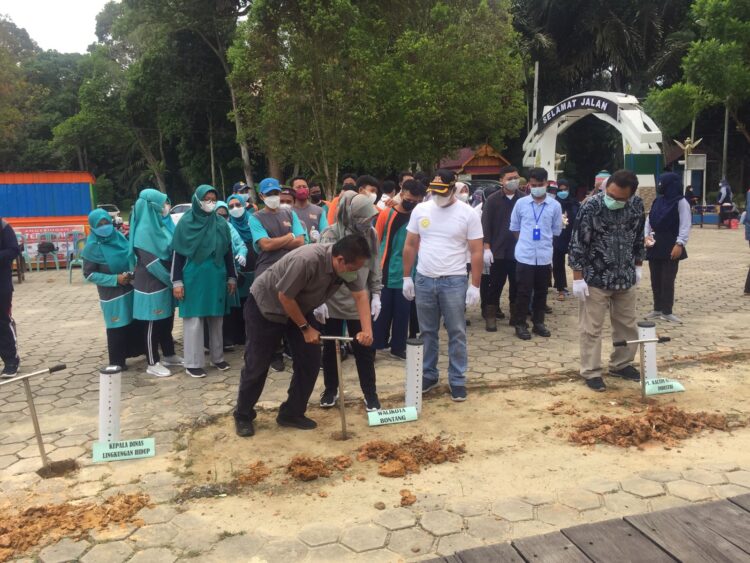 Langganan Banjir, Guntung Mulai Bangun Pipa Resapan Biopori