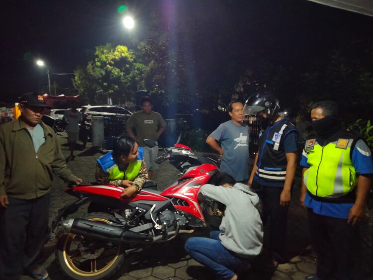 Balap Liar di Jalan NPK, 4 Motor Ditahan Bhabinkamtibmas Loktuan