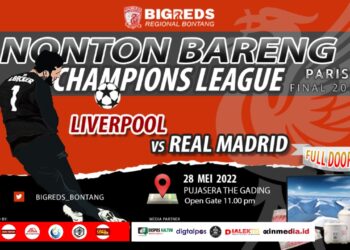 Dukung Liverpool? Ada Undangan Nobar Final Liga Champions di Bontang Nih