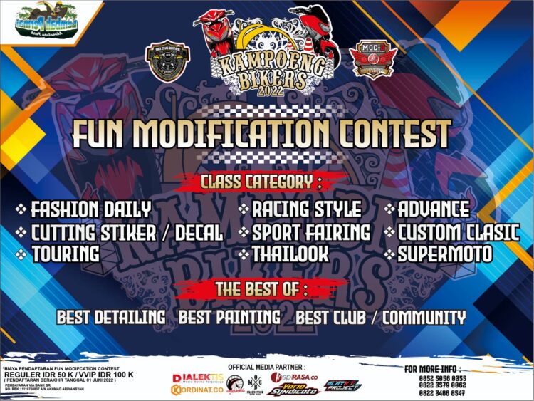 Kampoeng Bikers Garapan MCB dan MOC-B Siap Digelar 4 Juni 2022
