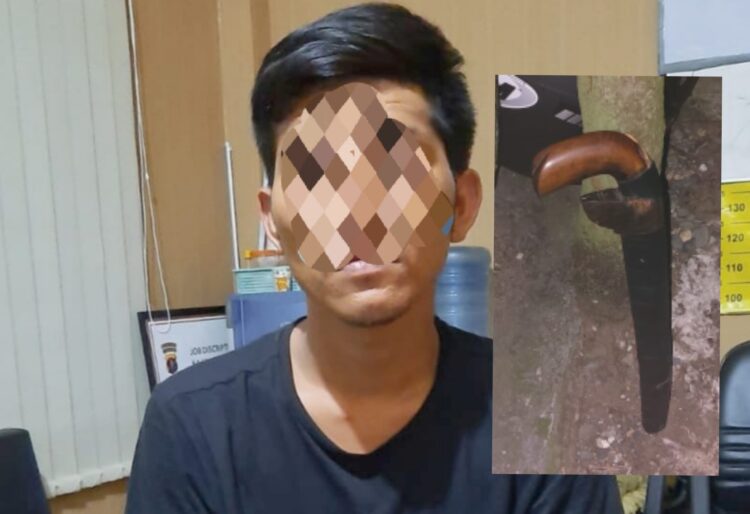 Dua Pengendara di Simpang Berbas Bersimbah Darah Ditikam Pria Mabuk