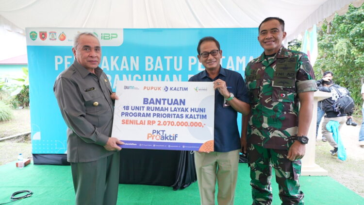 Sinergi dengan Pemprov Kaltim, PKT Salurkan Bantuan 18 Unit Rumah Layak Huni Senilai Rp2,07 Miliar