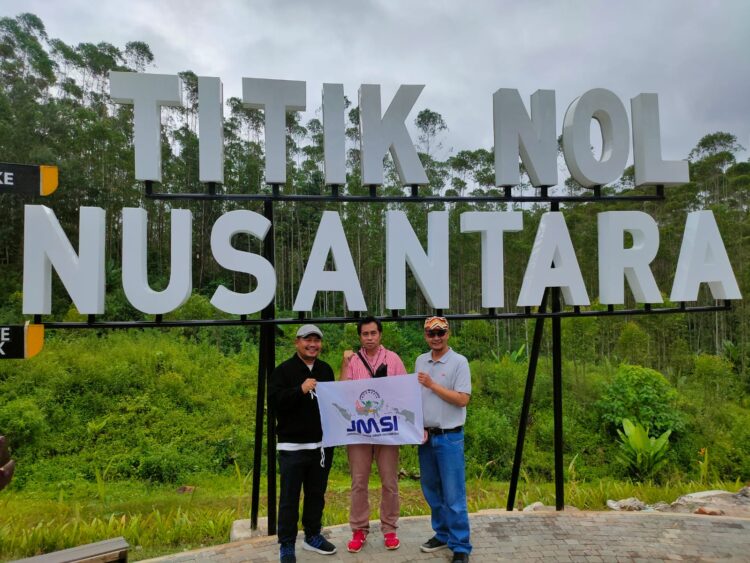 Usai Dilantik, Pengurus JMSI Kaltim Tinjau Titik Nol IKN Nusantara