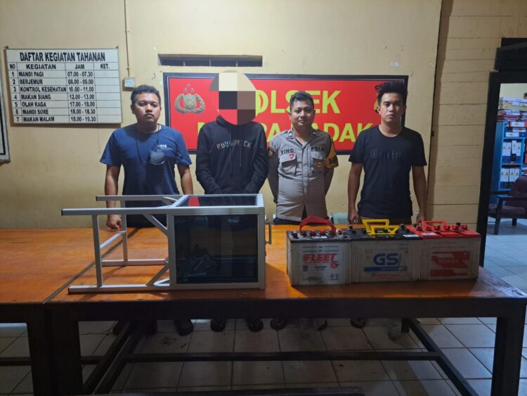 Pencuri Kotak Masjid Al-Thalib Muara Badak Ditangkap Warga, Curi Aki Mobil Juga