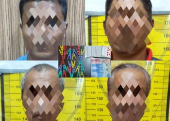 Main Judi Kartu di Pasar Gajah BTN, 4 Pria Berumur Digerebek Polisi