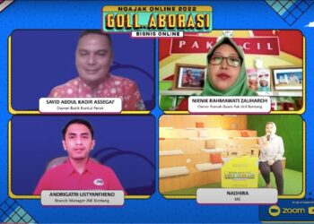 Dorong Sinergi UMKM Bontang, JNE Gelar Webinar Goll Aborasi Bisnis Online