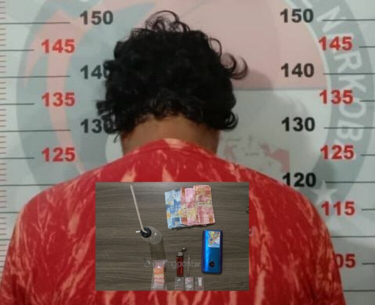 Ditarget Satres Narkoba, Seorang Pria Diciduk di Pantai Galau Tj Laut Indah