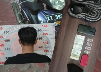 Pemuda Loktuan Ini Diciduk Polisi, Ternyata di Kaos Kaki ada 4 Poket Sabu