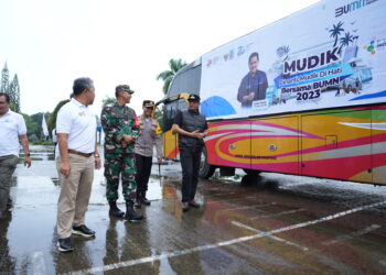 Mudik Gratis Bersama BUMN, Pupuk Kaltim Berangkatkan 200 Pemudik dari Bontang dan Samarinda