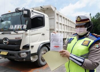Kendaraan Barang Dilarang Melintas Selama Arus Mudik, Siap-siap Ditilang