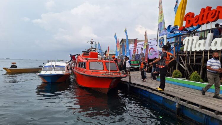 Tim BPBD Bontang Kawal Tamu dan Juri ADWI 2023 di Kampung Malahing