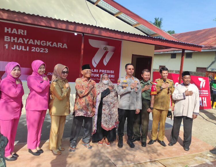 Najirah Apresiasi Program Bedah Rumah & Pembangunan Fasilitas Air Bersih Polres Bontang